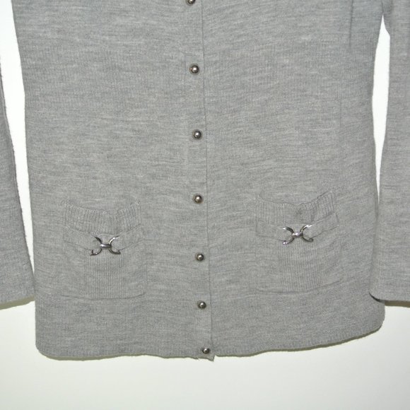 White House Black Market Wool Boyfriend Cardigan L - Picture 8 of 14